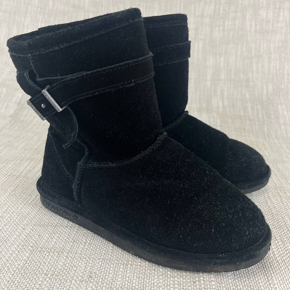 BEARPAW Youth US Size 3 Black Boots